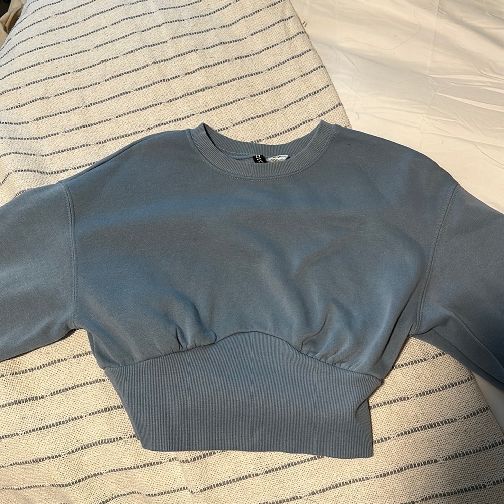 Blue Cropped Sweater